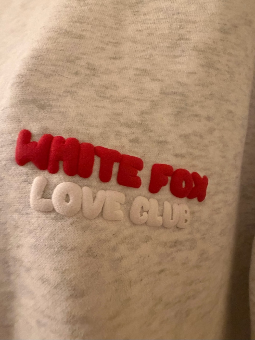 🇺🇸White Fox Light Gray Logo Crewneck Sweatshirt - Picture 4 of 9
